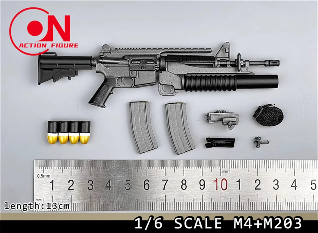 In Stock 1/6 M4 M16 XM177 M4A1 Gun Weapon Model Accessories Not Launchable Fit 12'' Action Figure Army Soldier