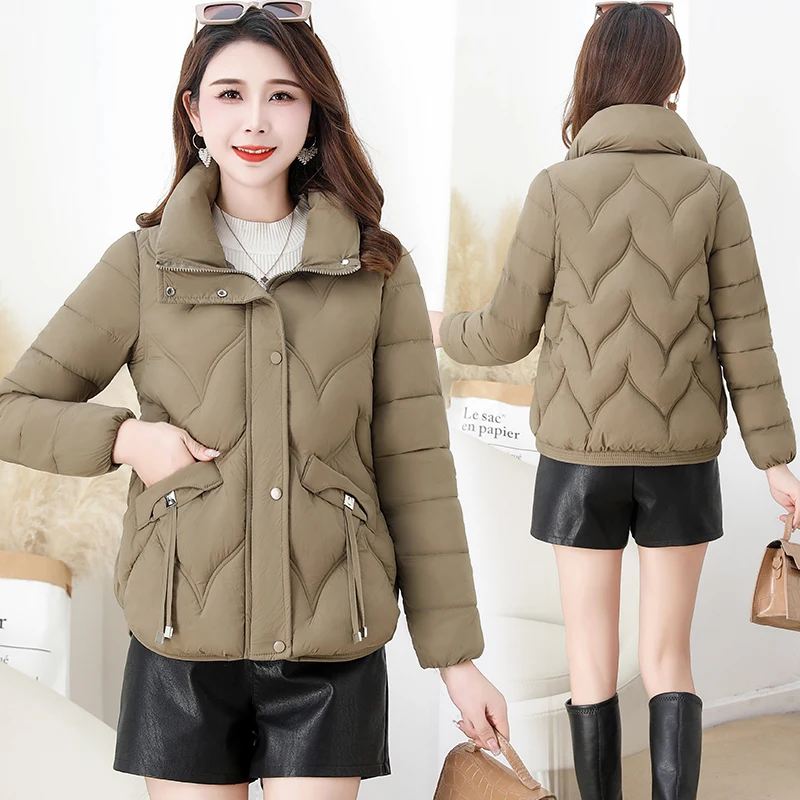 

Winter Down Cotton Jacket Women Parka Puffer Jacket Long Sleeve Coat Thickened Warm Top Female Coat Women Clothes Outerwears