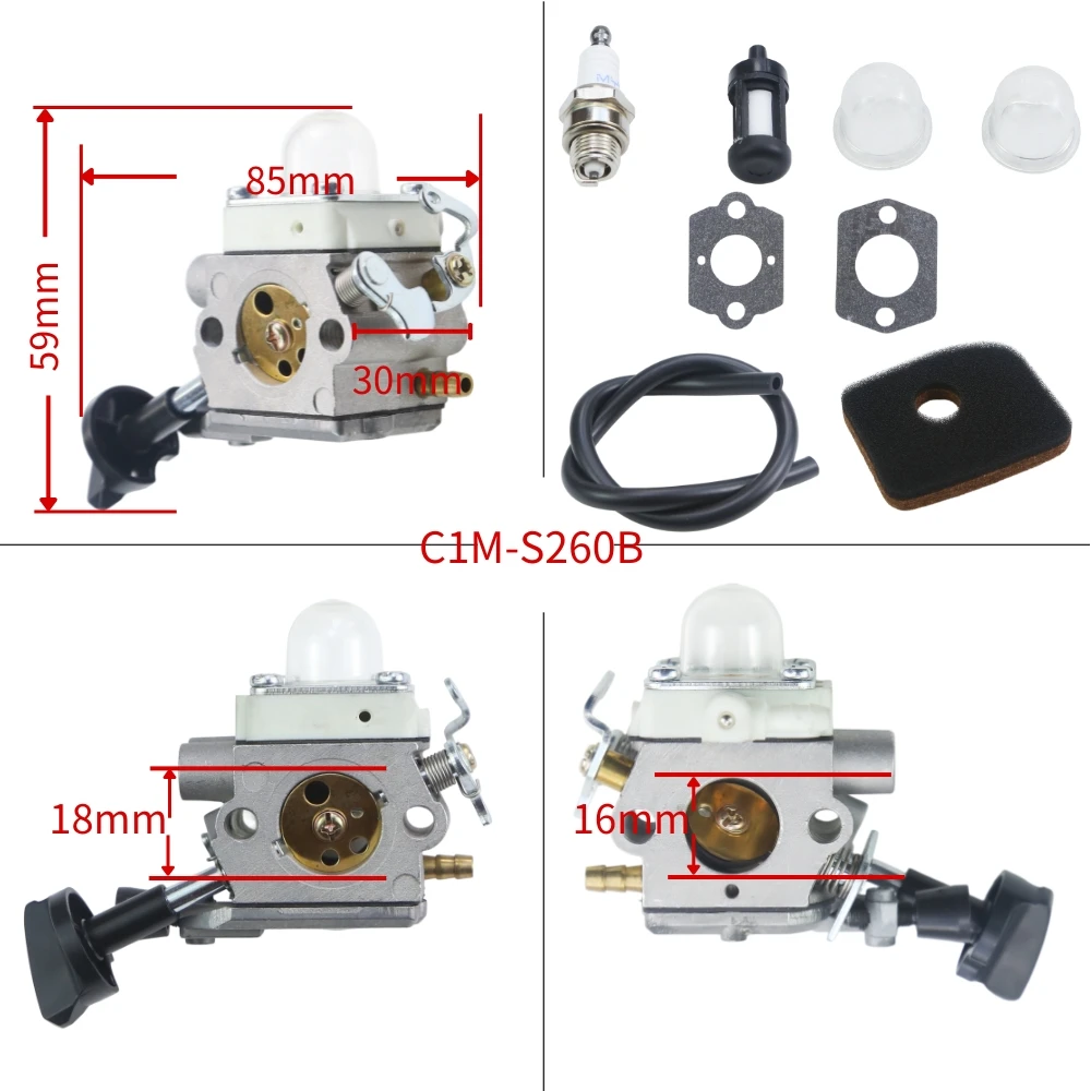 Carburetor For Stihl BG86 SH56 SH86 BG56 Leaf Blower Zama C1M-S261B C1M-S260B 4241-120-0615 4241-120-0632