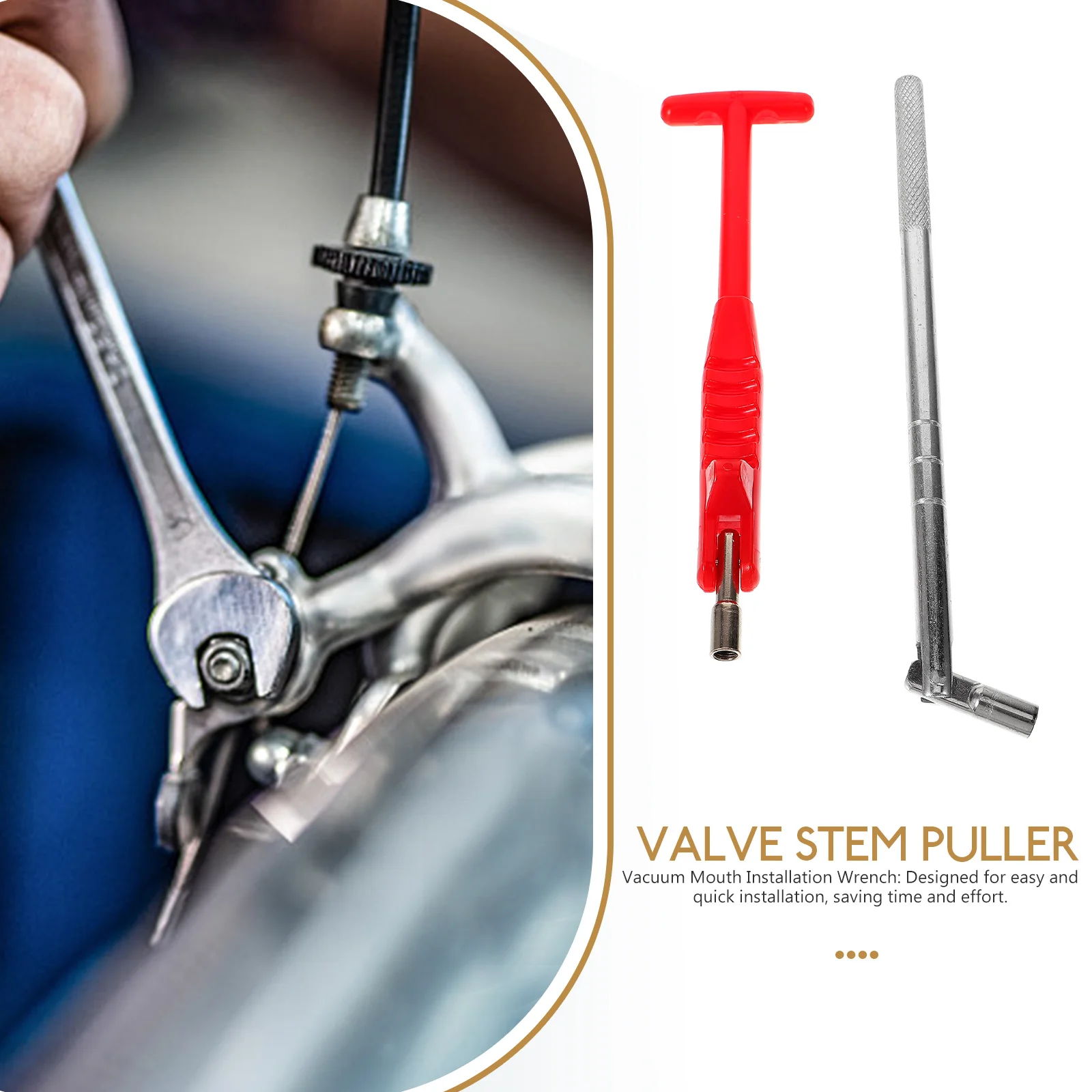 

2 Pcs Tire Valve Stem Tool Air Wheel Puller Tires Tools Bike Removal