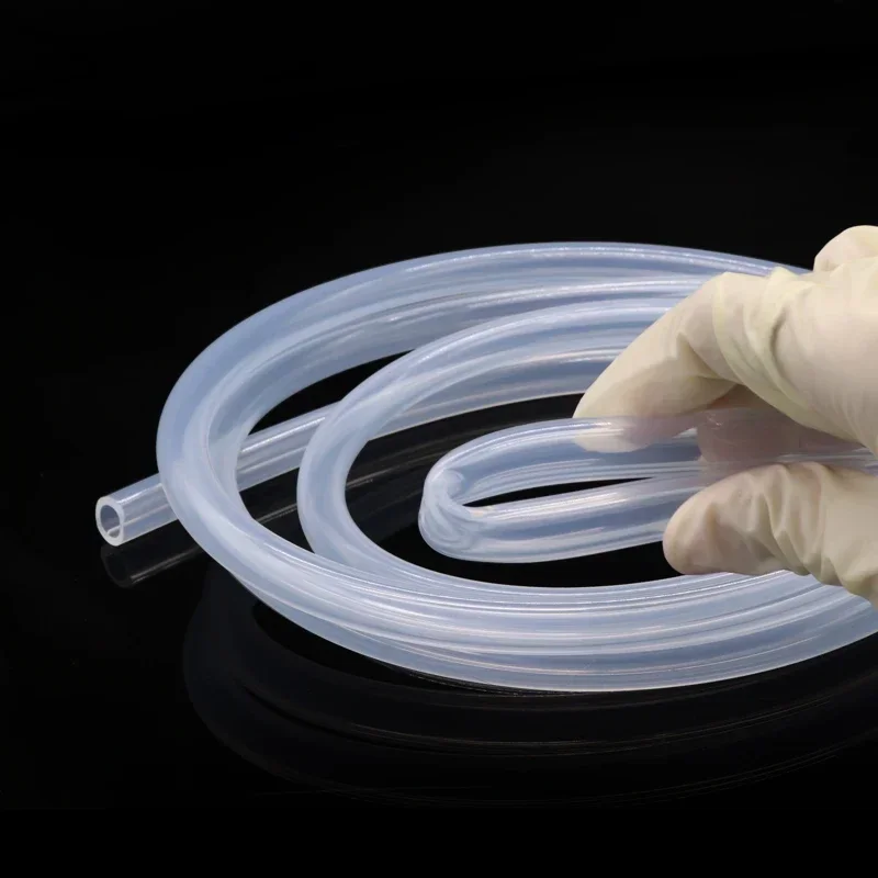 1 meter Food Grade Clear Transparent Silicone Rubber Hose ID 20 22 23 24 25 26 30 32 36 38 50mm Diameter Flexible Silicone Tube