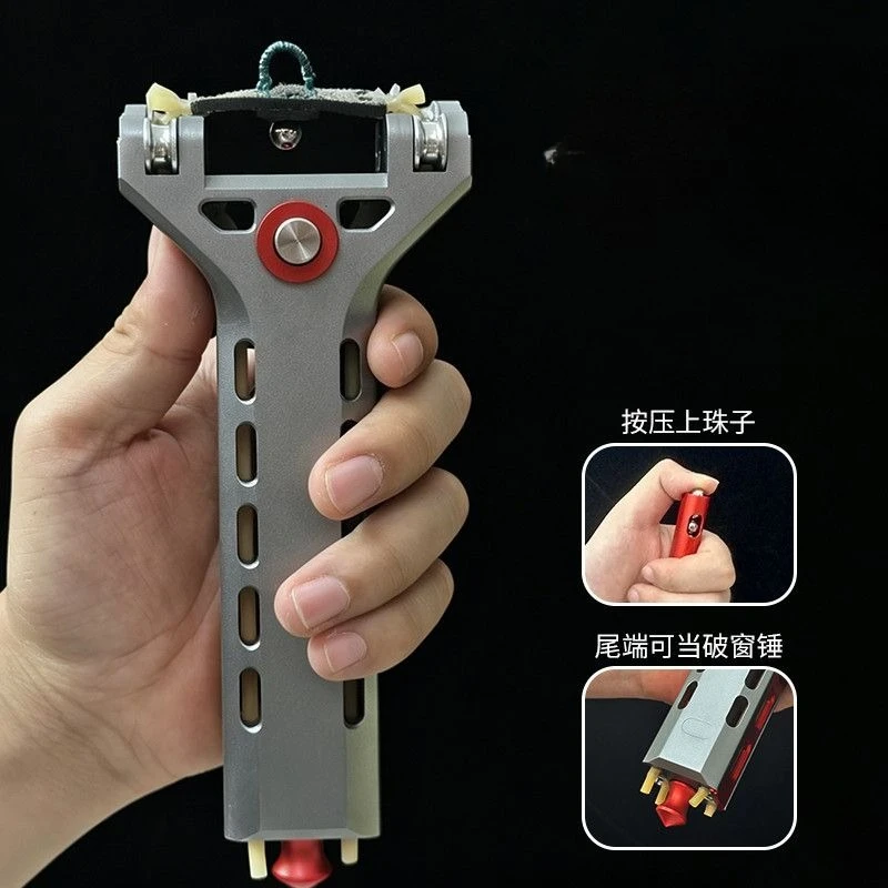 CNC Aluminum Alloy Automatic S lingshot Accessories Including Magazines, Rubber Band Tool Parts