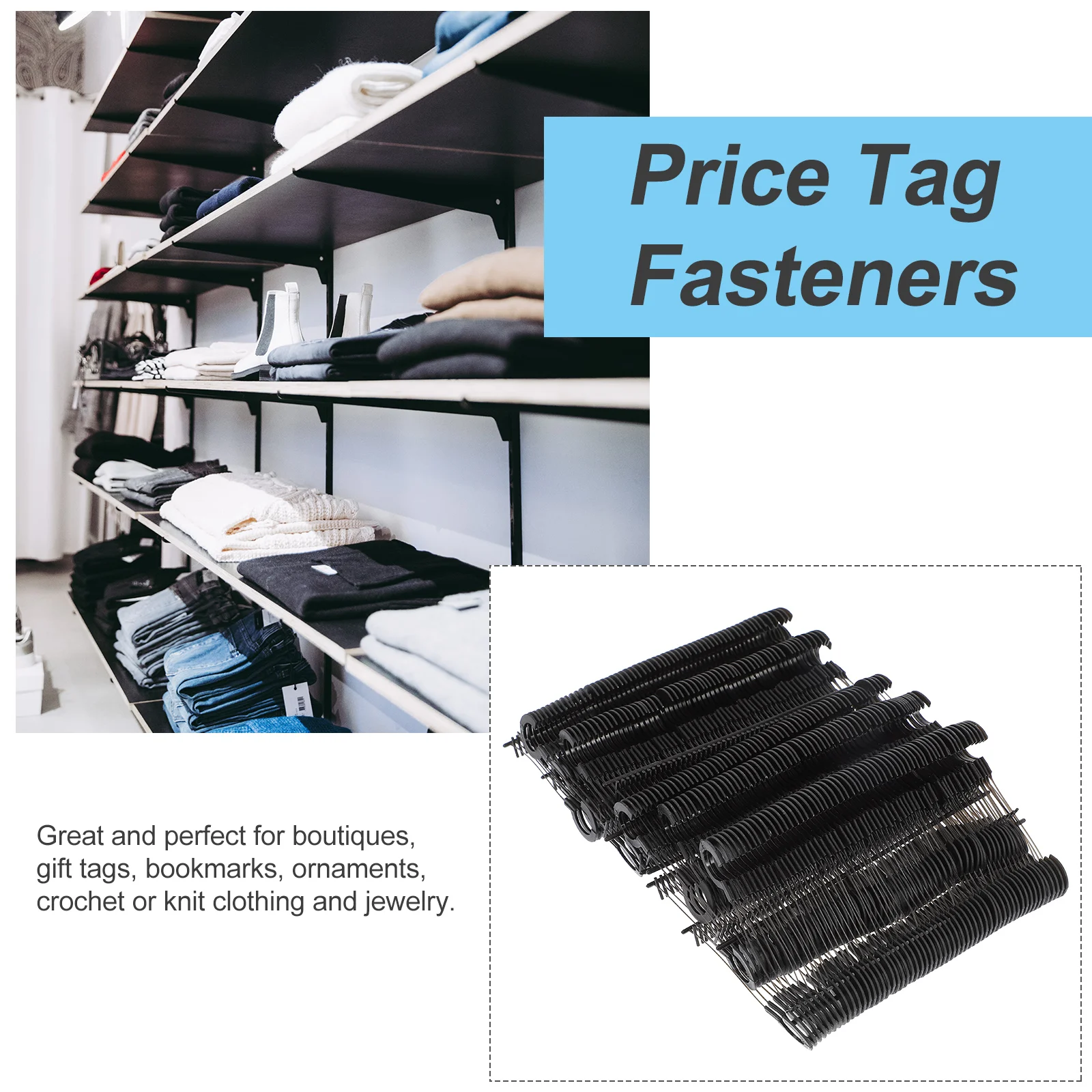 

5000pcs Price Tag Buckle PP Lightweight Hanging Cord for Clothing Stores Supermarkets Shopping Malls Boutiques Gift Tags