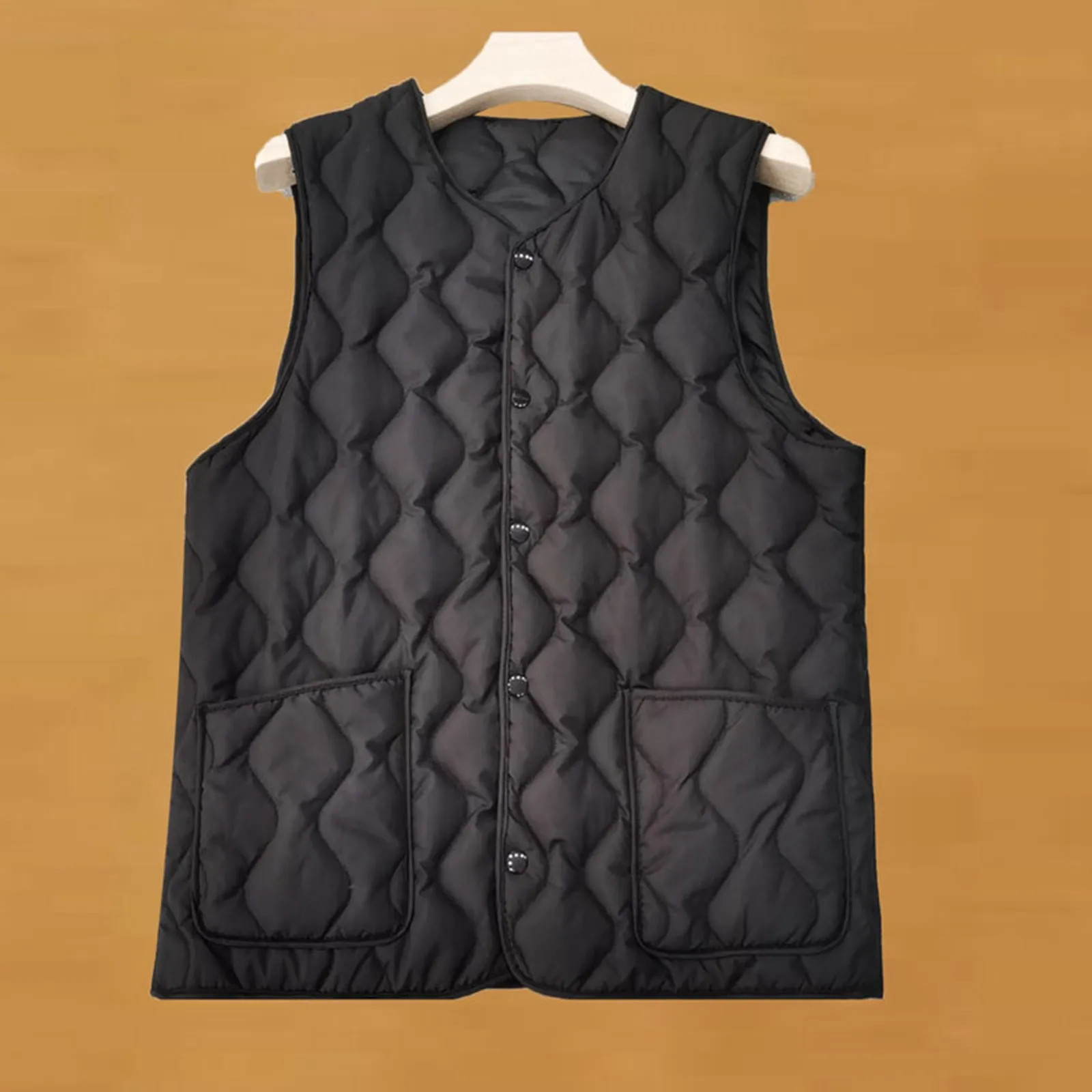 Reversible Double-Sided Female Winter Vest New Autumn Fashion Cotton Waistcoat Sleeveless Quilted Velvet Jacket for Women