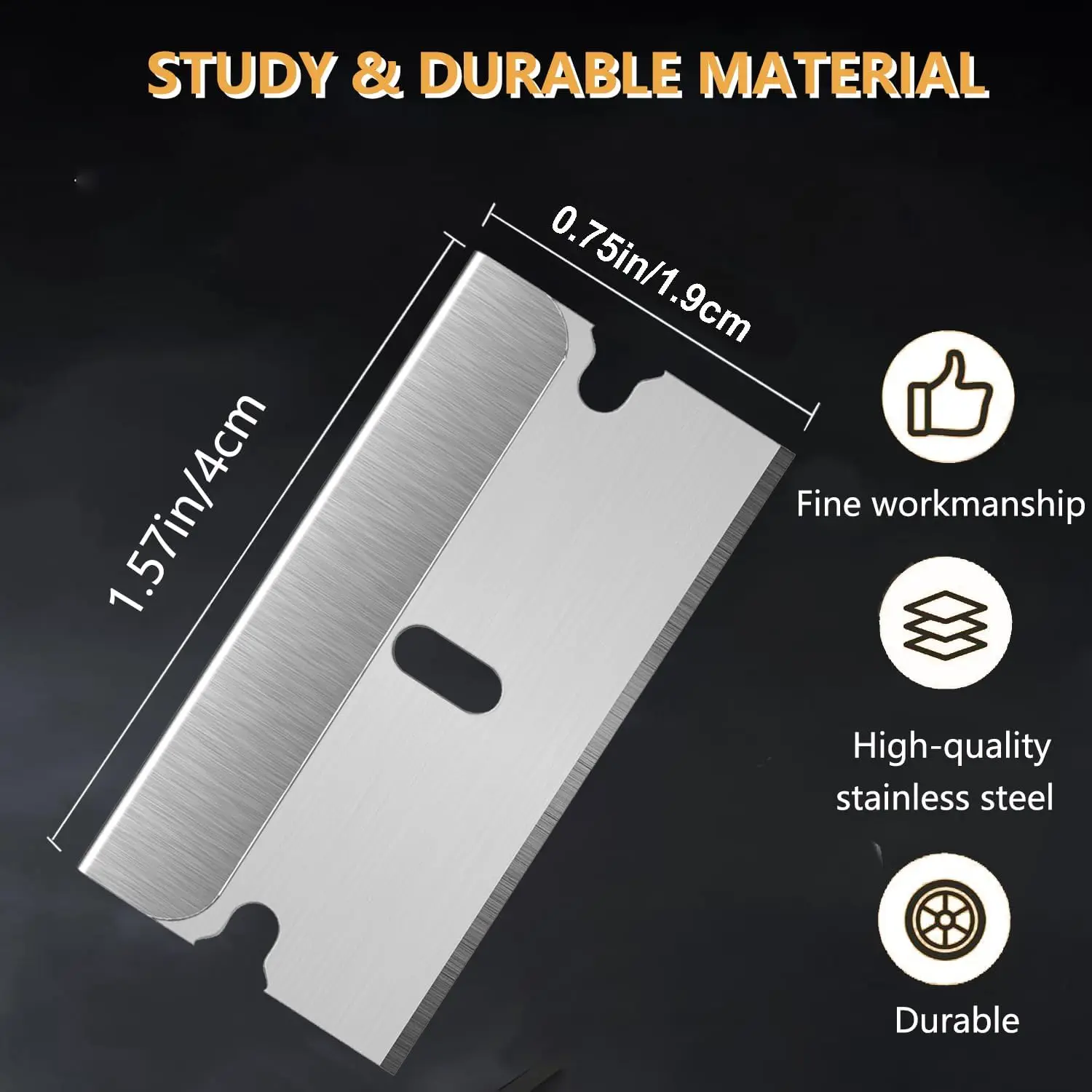 50-200PCS Single Edge Razor Blades Car Scraper Replacement Window Glass Paint Scraper Cleaning Tool Labels Sticker Remover