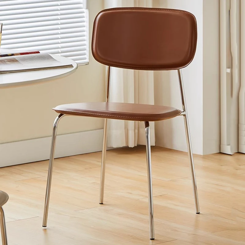 Sillas para sala de estar y cafetería, maquillaje especial para exteriores, silla japonesa para sala de estar, Mueble de oficina dorado, Metalico Stoelen, muebles para el hogar