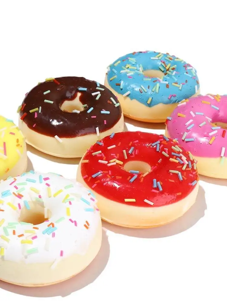 6.2cm/2.4in Photography Decoration Artificial Donut Model Food Squeeze  Simulation Donuts Simulation Cake Donut Cone