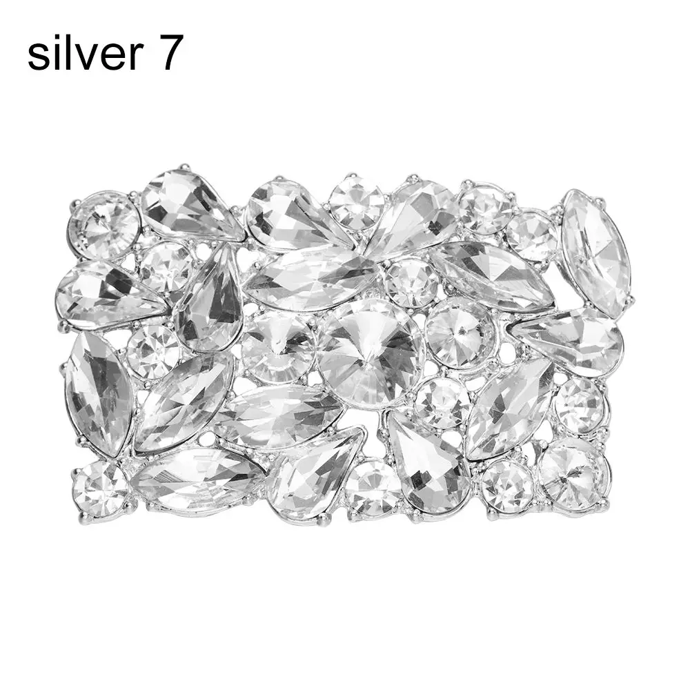 1PC Women High Heel Wedding Square Clamp Shiny Clips Charm Buckle Shoe Decorations Clip