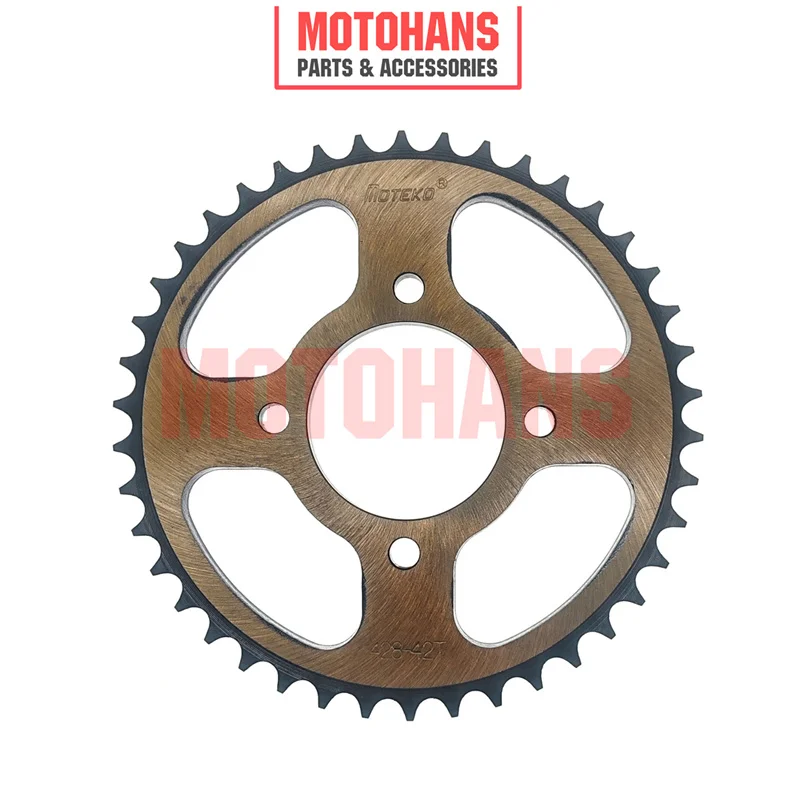 REAR SPROCKET 428-42T MOTORCYCLE FOR GN125 EN125 YES125 HJ125 TX200 SKUA150 200 TTR125 TTR150 SKR200 DY200GY TRX200GY 200GY