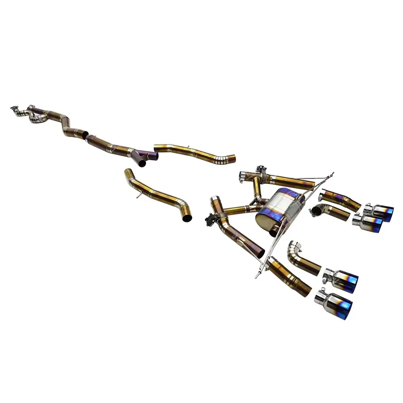 JTLD Exhaust Pipe Titanium Exhaust Valved Catback for  M2 G87 G80 G82 M3 M4 G8X Exhaust Valvetronic Catback