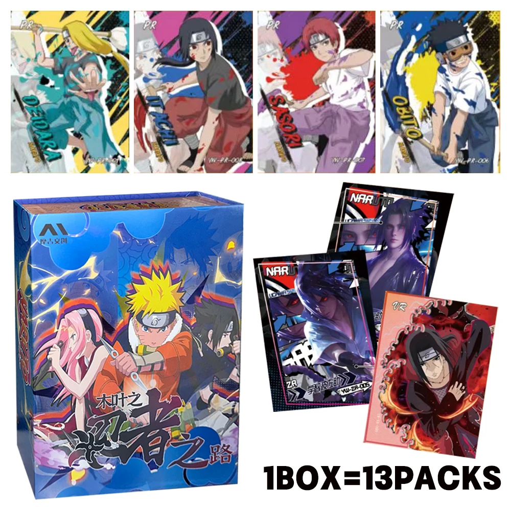 New Genuine Naruto Cards Anime Collection Card Fight Chapter Pro Chapter Ninja World Kids Toys Game Gift