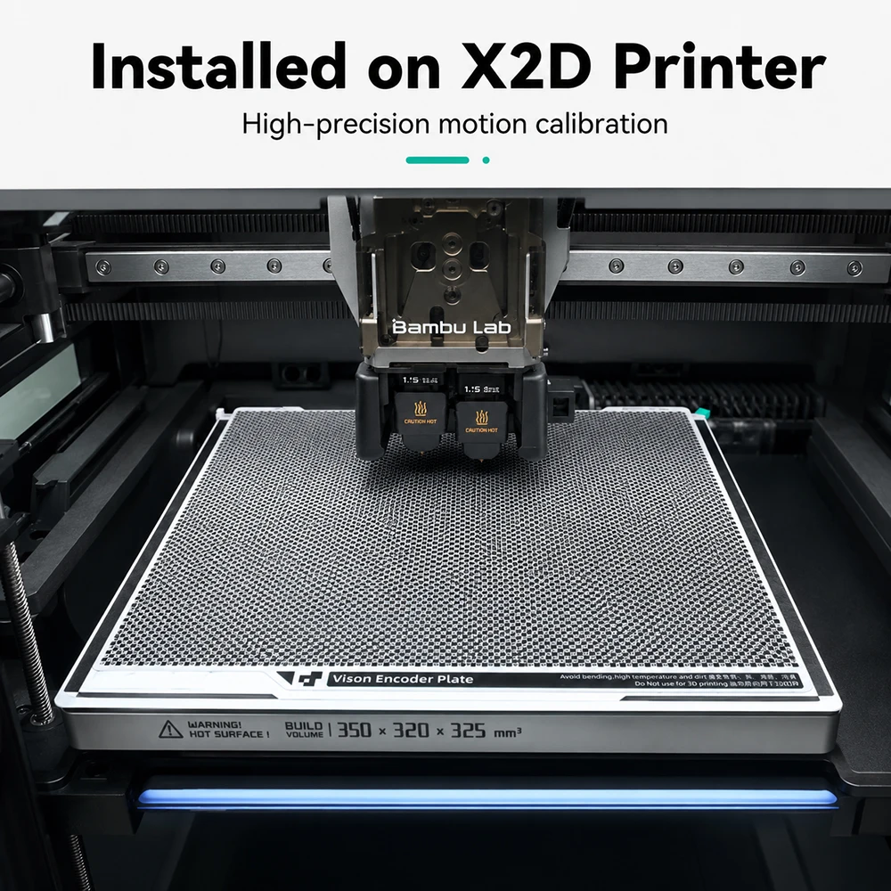 Für Bambu X2D Vision Encoder-Platte: Erhöht die Genauigkeit, Vorteilhafte Schnellkalibrierung für Präzision beim Bambu X2D 3D-Drucker – Detail 4