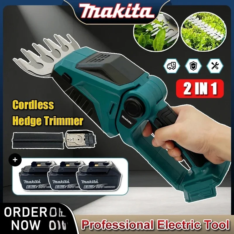 makita-for-garden-cordless-hedge-trimmer-2-in-1-mini-handheld-electric-grass-shears-operated-shrubbery-trimmer