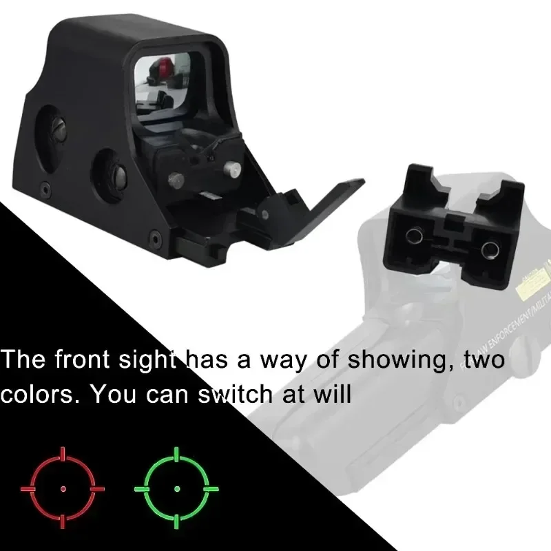 Imagem -04 - Red Dot Sight Reflex Âmbito Holográfico Caça Optical Riflescope Tiro Tático Apontando Airsoft Âmbito Ponto Verde Metal 551