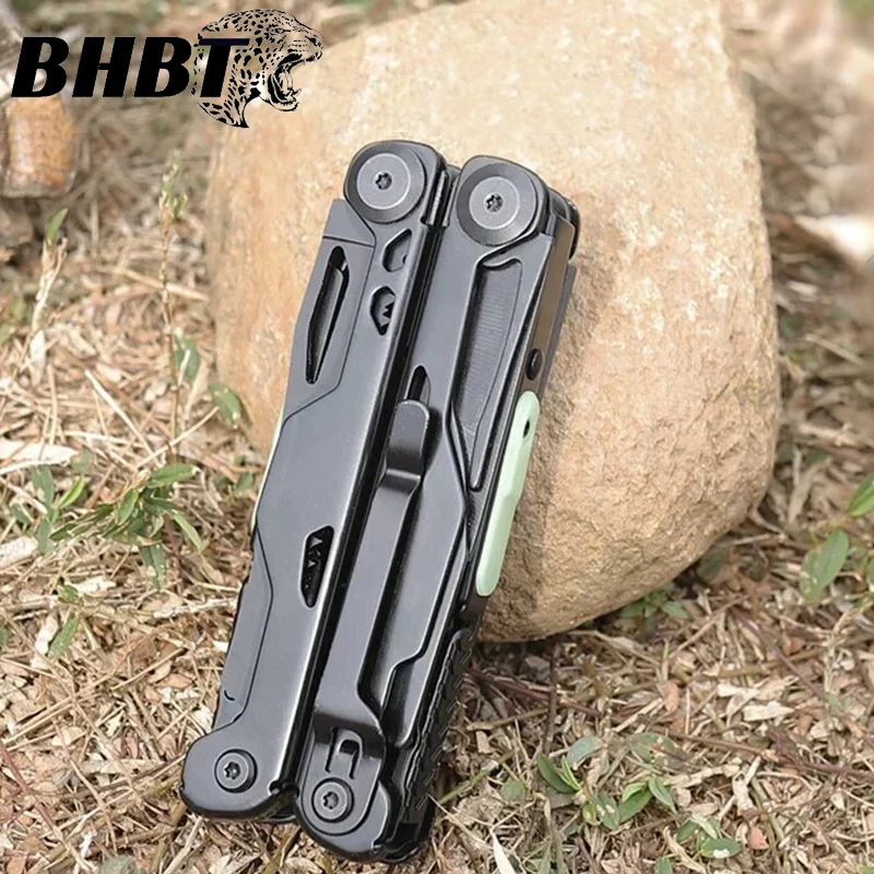 BHBT 20 in 1 Multitool Pliers Pocket Folding Knife EDC Multi Tool Outdoor Camping Survival Tools With Bits set