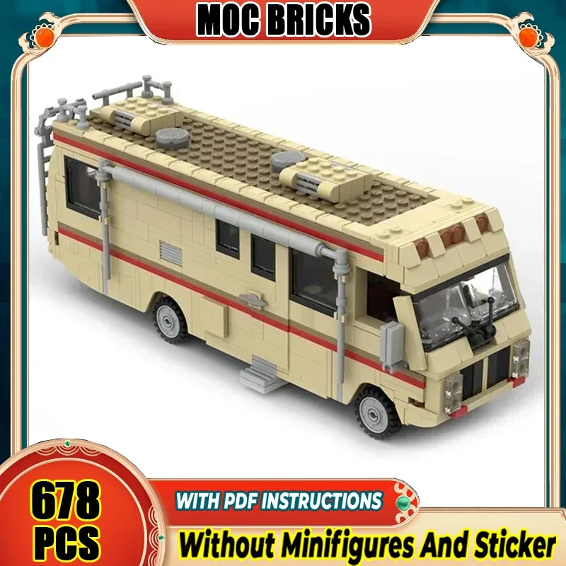 

Moc Building Bricks Classic Movie Break Bad Car Model Technology Modular City Car Blocks Construstion Toy DIY Set Assembly Gifts