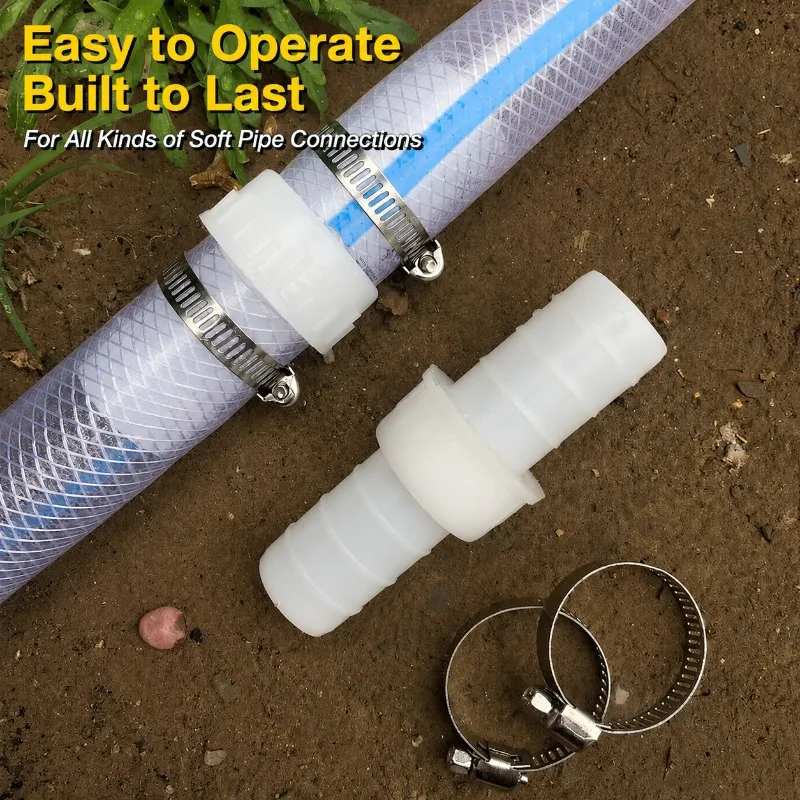 4 6 Size Hose Connector Adapter Home Water Pipe Repair Coupling Straight Tube Connection Joiner Plumbing Repairing Fitting