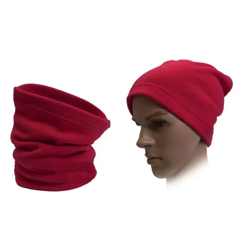 3 In 1 Winter Sport Unisex Polar Fleece Neck Warmer Thermal Snood Scarf Hat Face Mask Beanie Hat Men Winter Warm Tube Scarf