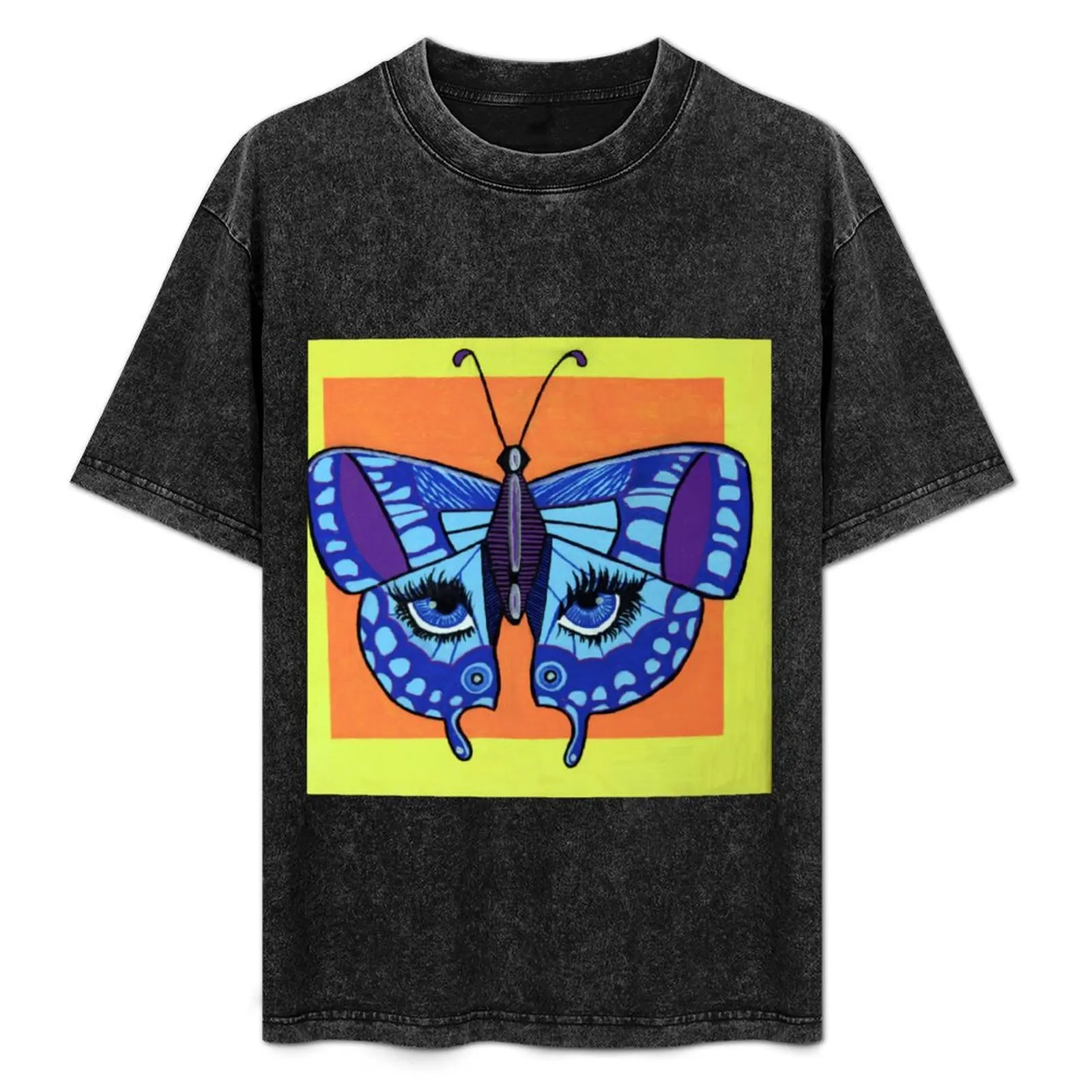 Blue Butterfly T-Shirt new edition vintage t shirts animal prinfor boys outfits for men