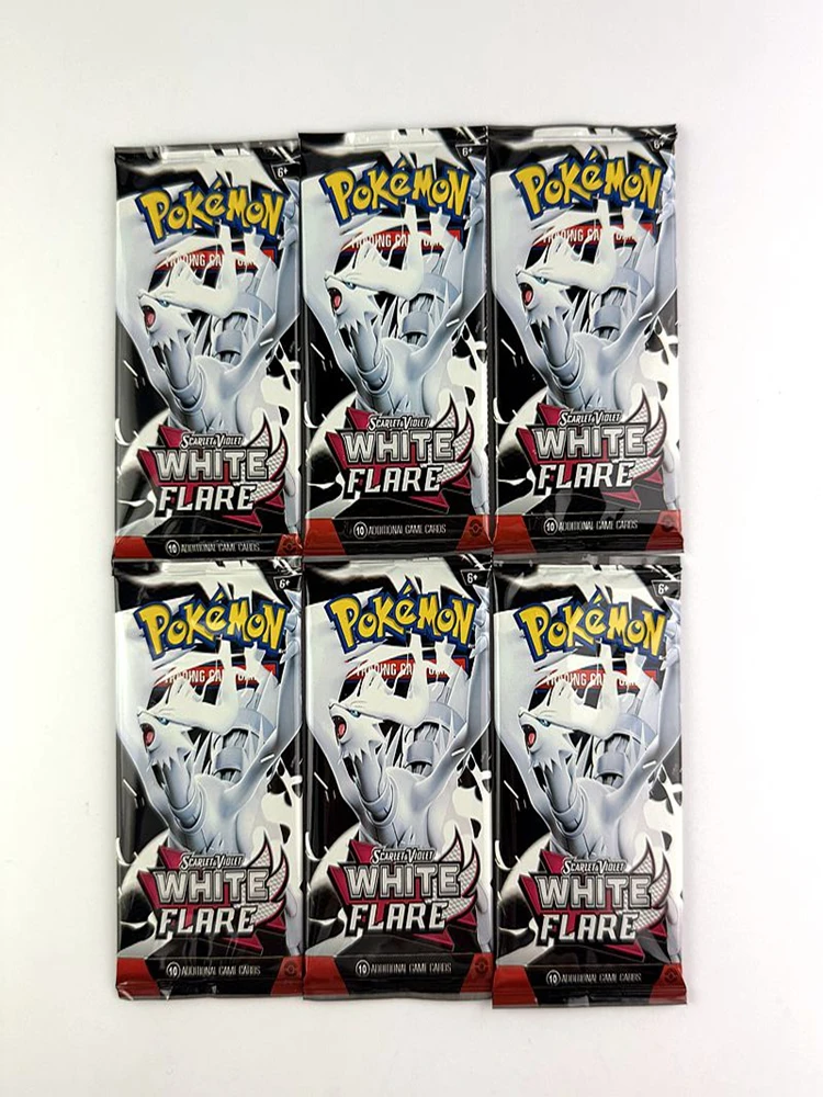 10/20 Stück Englische Pokémon-Karten Black Bolt White Flare Booster Battle Pokémon Sammelkarten Geschenke