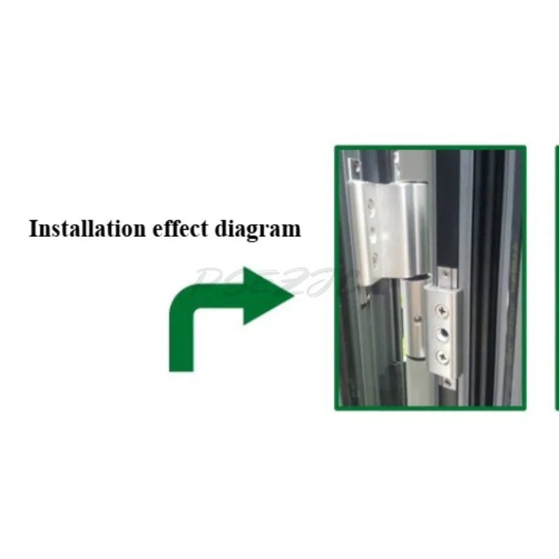 Hydraulic European Standard Door Hinge Frame Fan Is Flush with The Broken Bridge Hydraulic Hinge Automatic Door Closer
