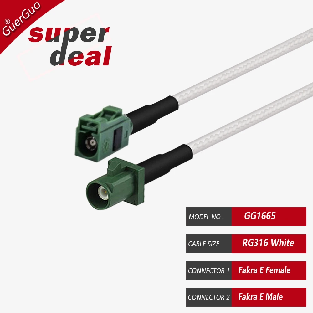 RF محوري RG316 كابل فقرا E ذكر/أنثى/ذكر طويل موصل هوائي تمديد رمادي كابل محوري لمفتاح التحكم عن بعد للسيارة