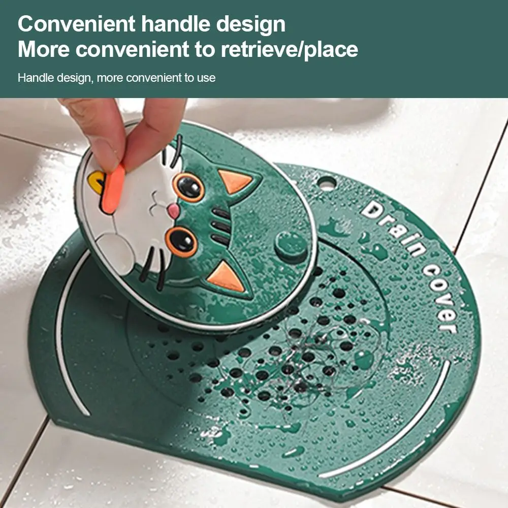 Insect-proof Floor Drain Cover Anti-Odor Drain Stopper Kitchen Sink Seal Mat Reusable Bathtub Shower Drain Plug