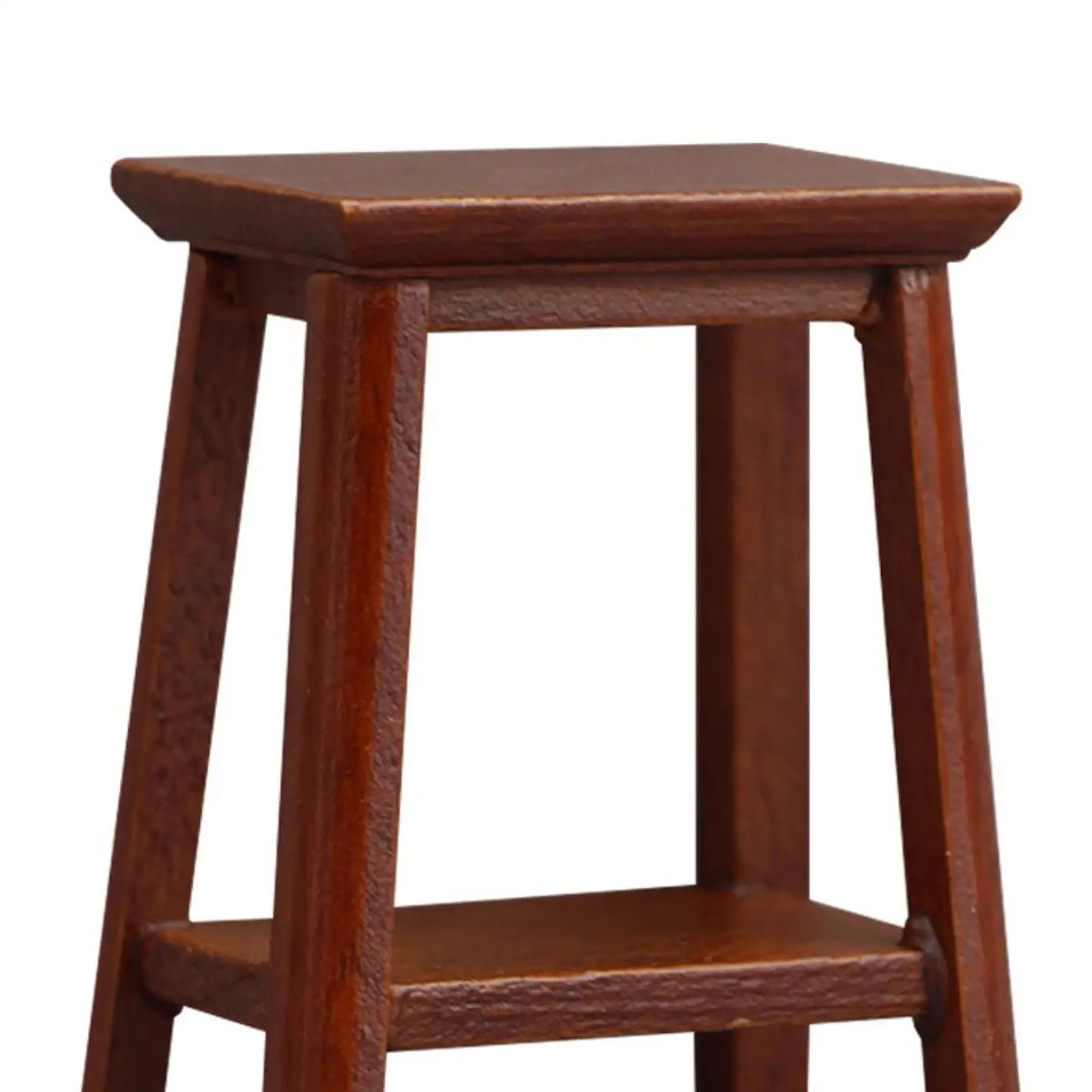 Mini tabouret de maison de poupée en bois, tabouret haut Miniature, décor de maison de poupée à l'échelle 1/12, meubles pour décor de paysage Miniature