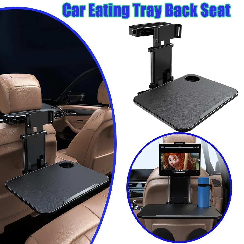 Mesa de Apoio para Banco Traseiro de Carro para Crianças, Trabalho, Comida, Laptop, Computador, Mesa de Viagem Dobrável com Suporte para Telefone