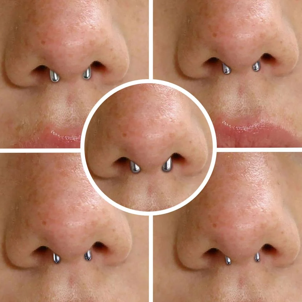 Titanium U Shape Retainer Nose Rings, Hypoallergenic