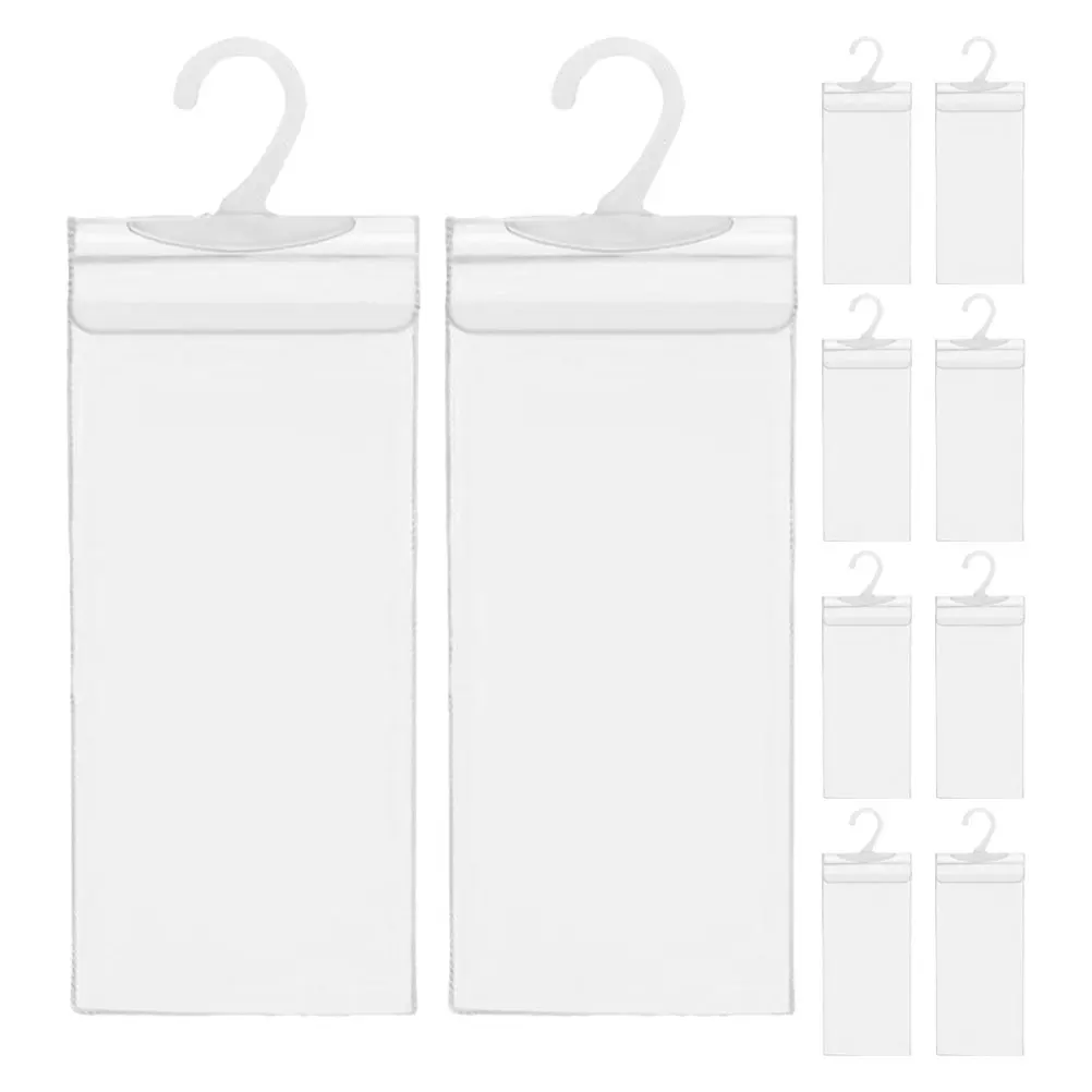 

10pcs Hook Bag Transparent PVC Handicap Placard Holder Disabled Auto Parking Permit Car Gadgets Sign Organizer Storage