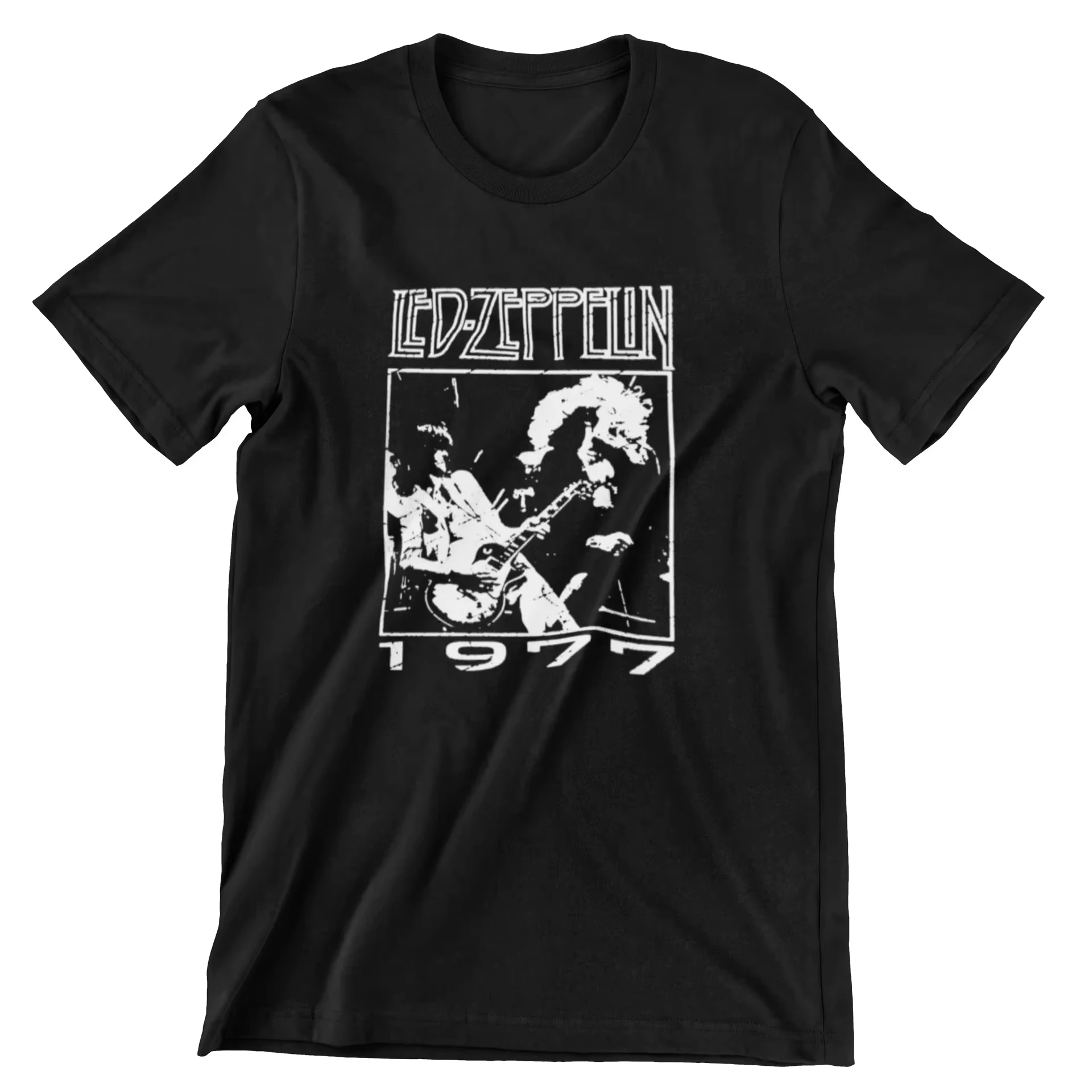 Led Zeppelin Graphic Cotton Men's Short Sleeve Unisex Oversized Selling Popular Daily Street Style V