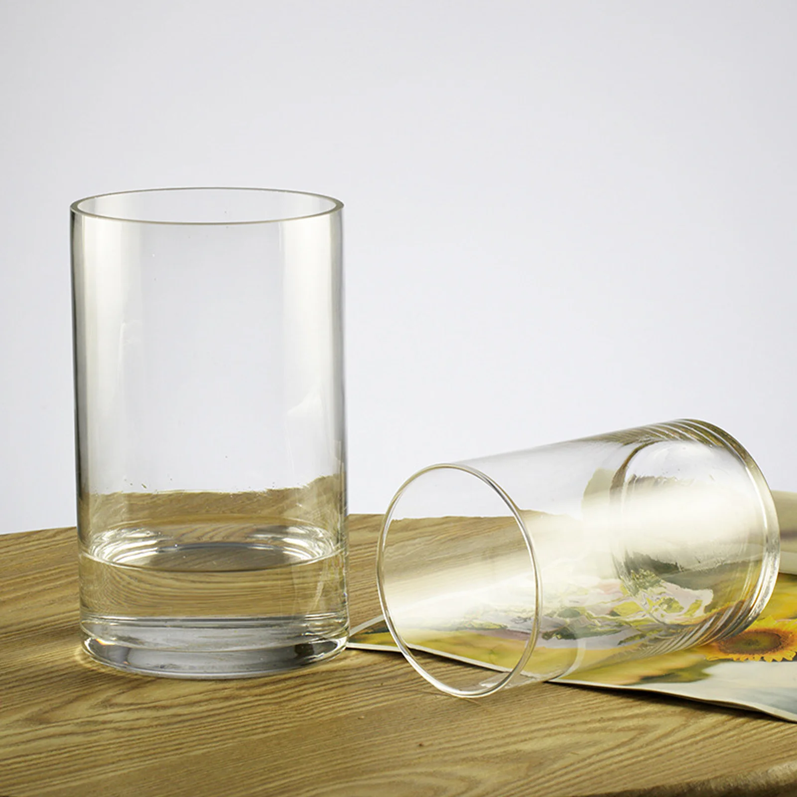 

3Pcs Clear Glass Vase Modern Simple Design Perfect Gift for Christmas Weddings Housewarming Flower Vase Hydroponic Plant Bottle