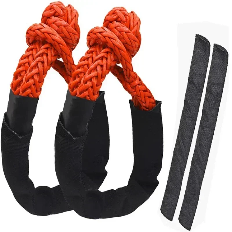 Correa de grillete de remolque sintético, cuerda protectora de alta resistencia, manga todoterreno para Jeep, camión, SUV, 41000lbs