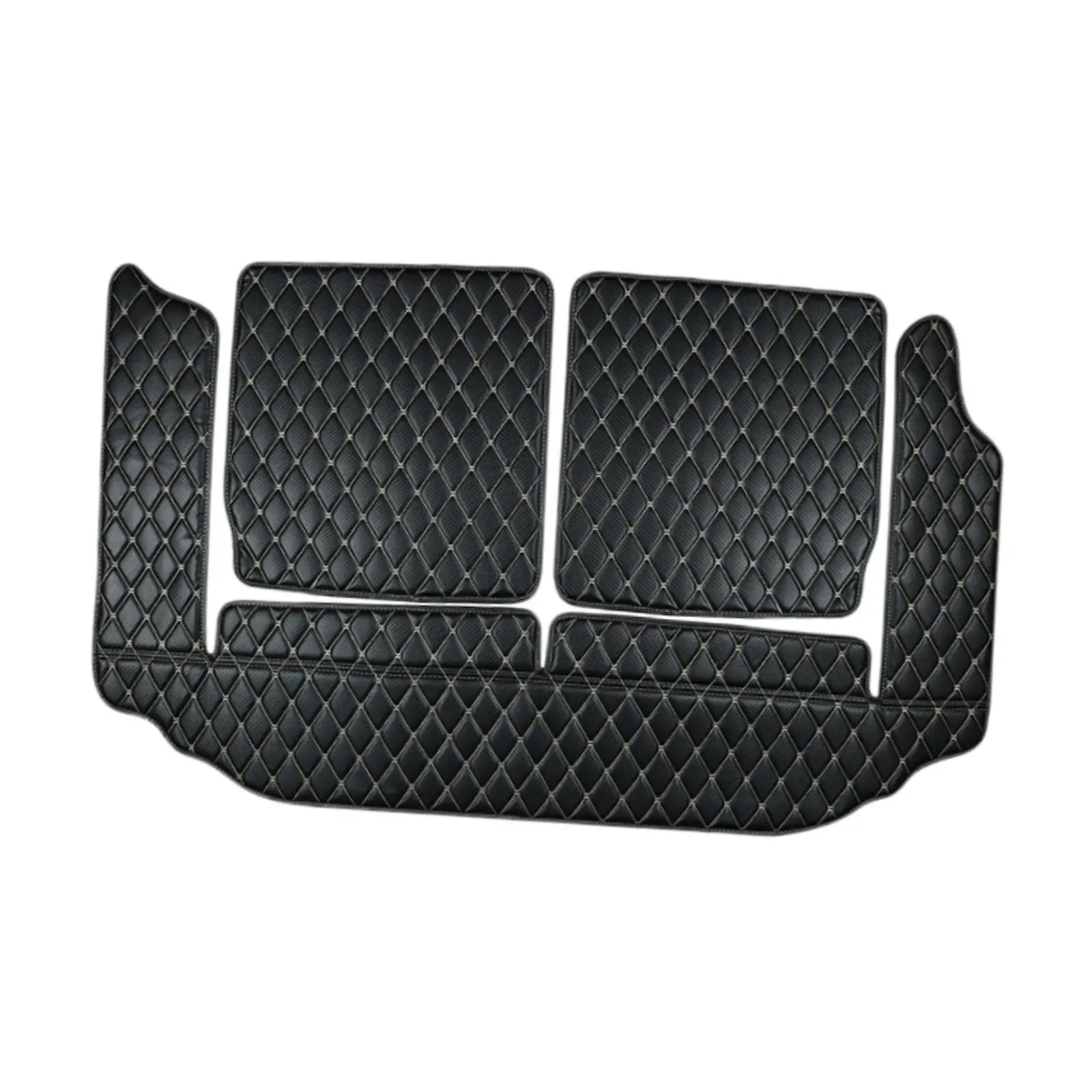 Car Trunk Mat Carbon Fiber Texture Easy to Clean Rear Trunk Protector for Suzuki Jimny JB