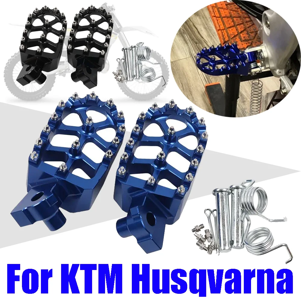 

Foot Pegs Pedals Footrest Footpegs For KTM EXC SX SXF XC XCF XCW 125 200 250 300 350 450 530 Husqvarna TC TE FE FC Accessories