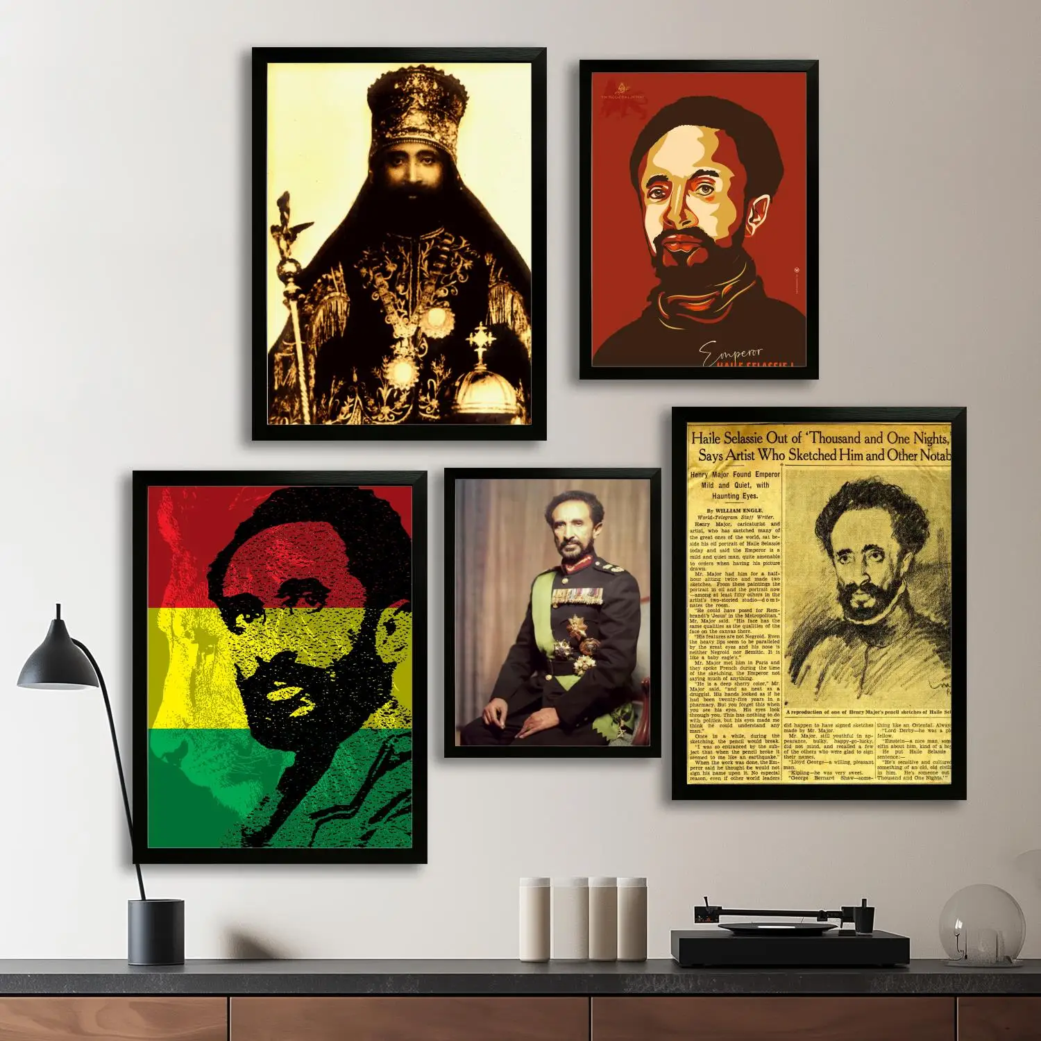 haile selassie Canvas Art Poster and Wall Art Picture Print, Modern Family Bedroom Decor Posters,Decorative painting