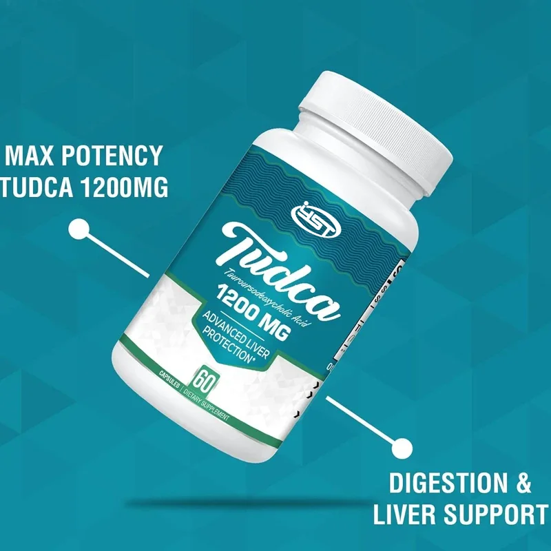 TUDCA supplement 1200mg -60 capsules vegetarian capsules, powerful TUDCA bile salt supplement for liver, digestion