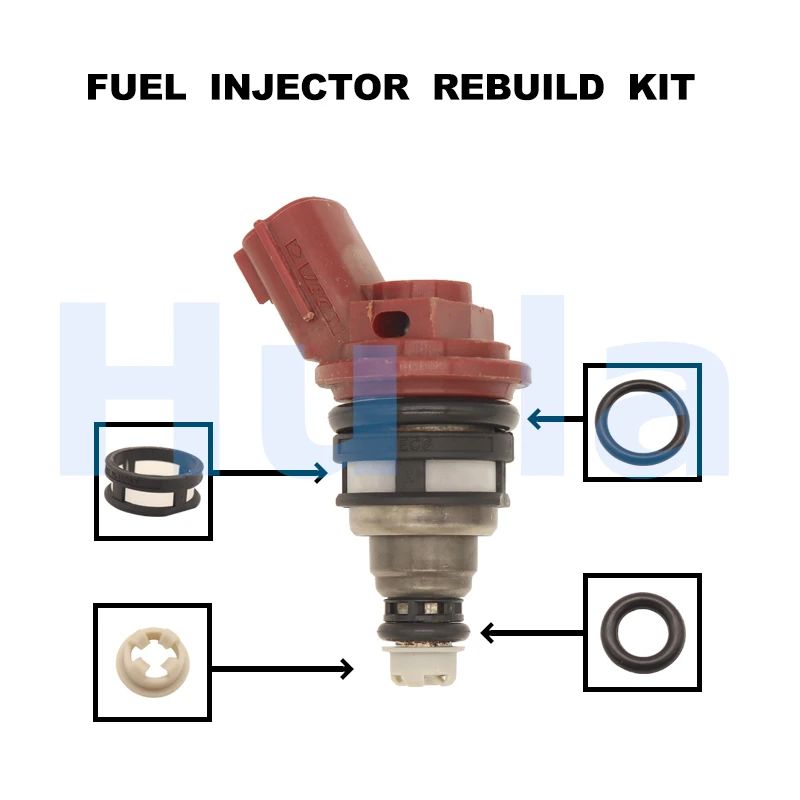 

Fuel Injector Service Repair Kit Filters Orings Seals Grommets for 1991-1999 Nissan 1.6L l4 GA16DE Engine 16600-53j03