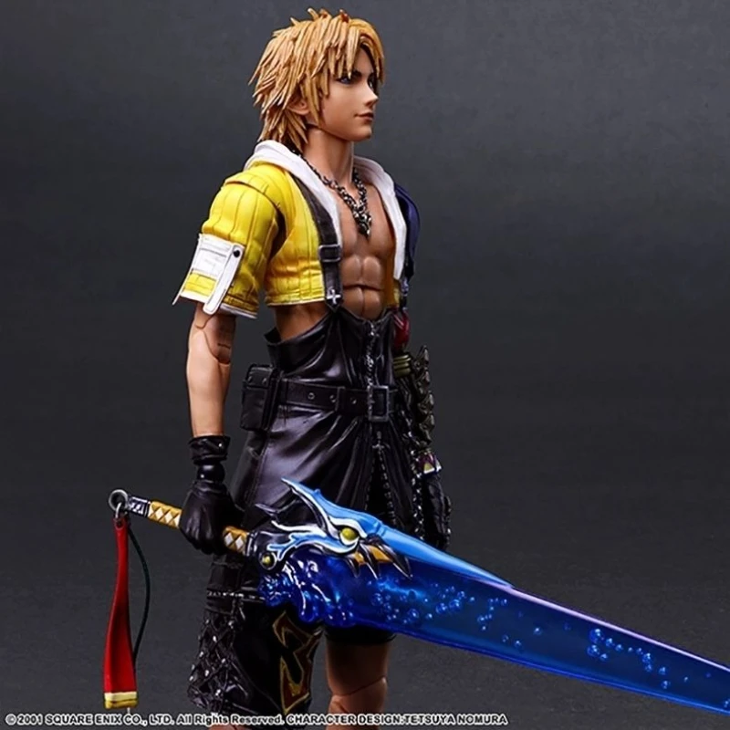 

Brand new in box PLAY ARTS Kai Final Fantasy X Tidus, approximately 10 inches tall, fully articulated action figure