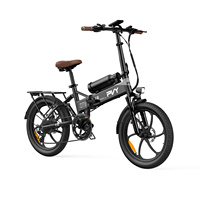 PVY Z20 Max Dual Batteries Electric Bike Supported Unlock 25Km/H 250W Motor Electric Bicycle 20-Inch Tire Twist Throttle Ebike