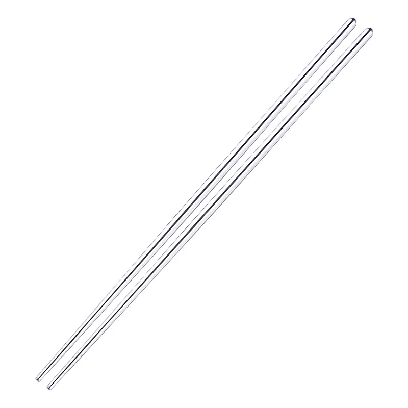 Practical New Frying Tableware Chinese Lengthen Chopsticks Stainless Steel Reusable Japanese Sushi Sticks Korean Hot Pot Tools