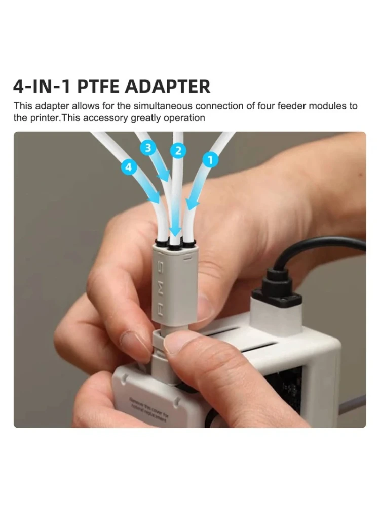1/2/3 pièces AMS fil Hub cinq voies composant commutateur consommables AMS Lite composant à cinq voies pour Tuozhu 3D imprimante accessoires