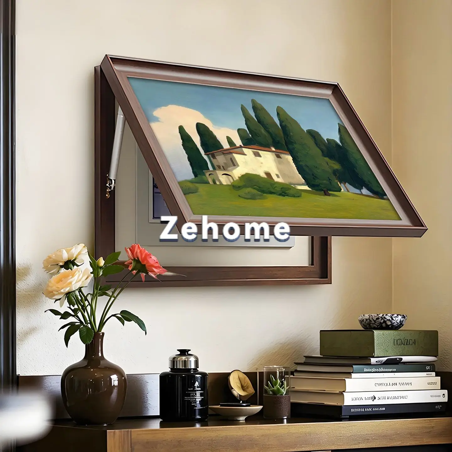 Used wind power meter box decorative painting, 2026 new French vintage distribution box coverage, circuit breaker, weak current