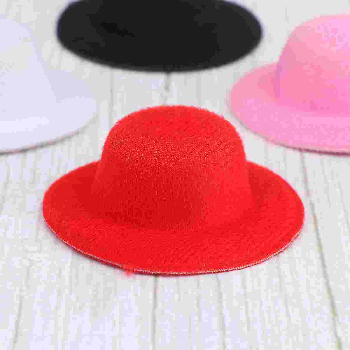 

20pcs DIY Mini Hats Ornaments Billycock Decoration Handmade Craft Accessories for Kids Girls mini hat decor