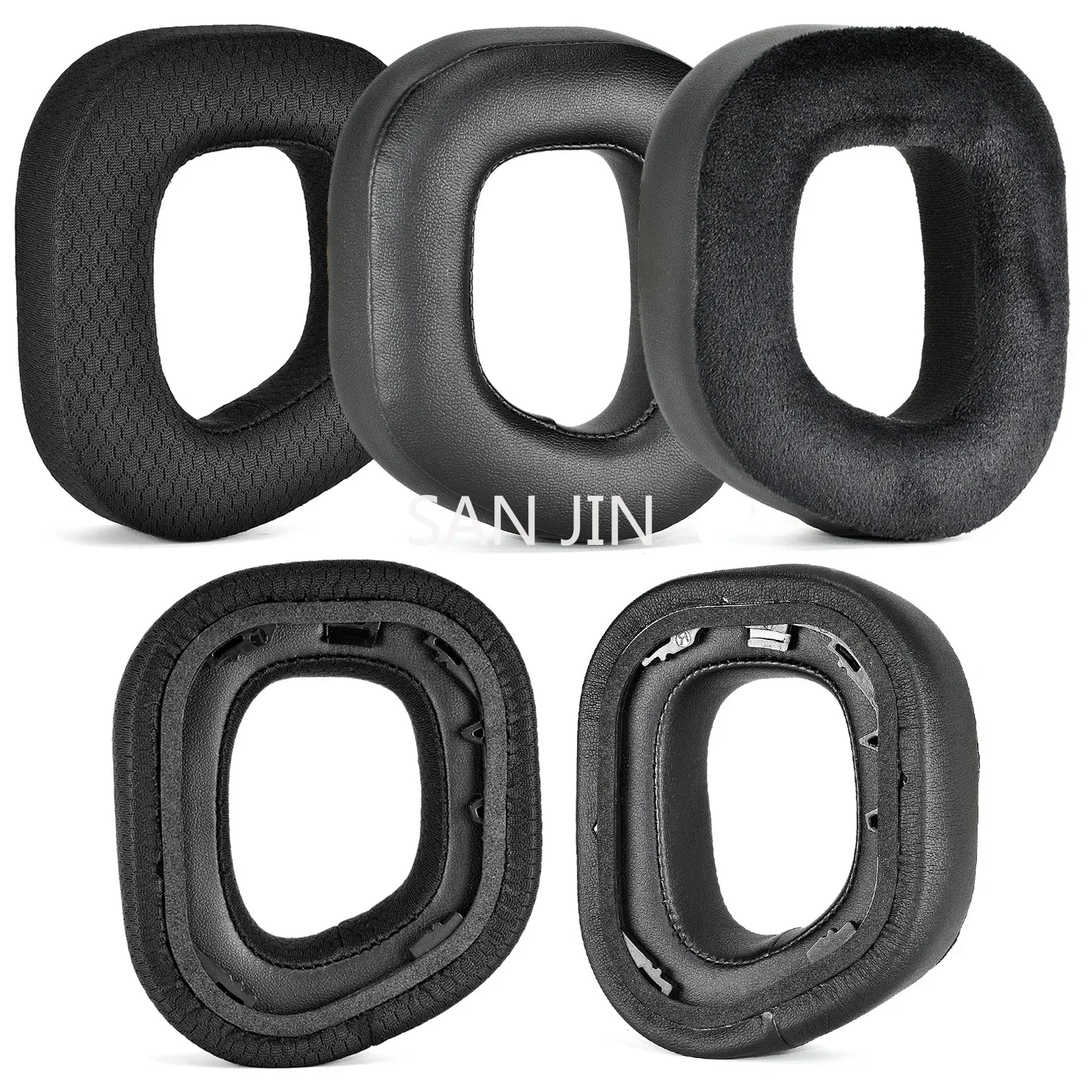 

Replacement High Quality Soft Foam Flat Headphone Earpads Breathable Protein Ice Gel Suitable for CORSAIR HS80 RGB headset
