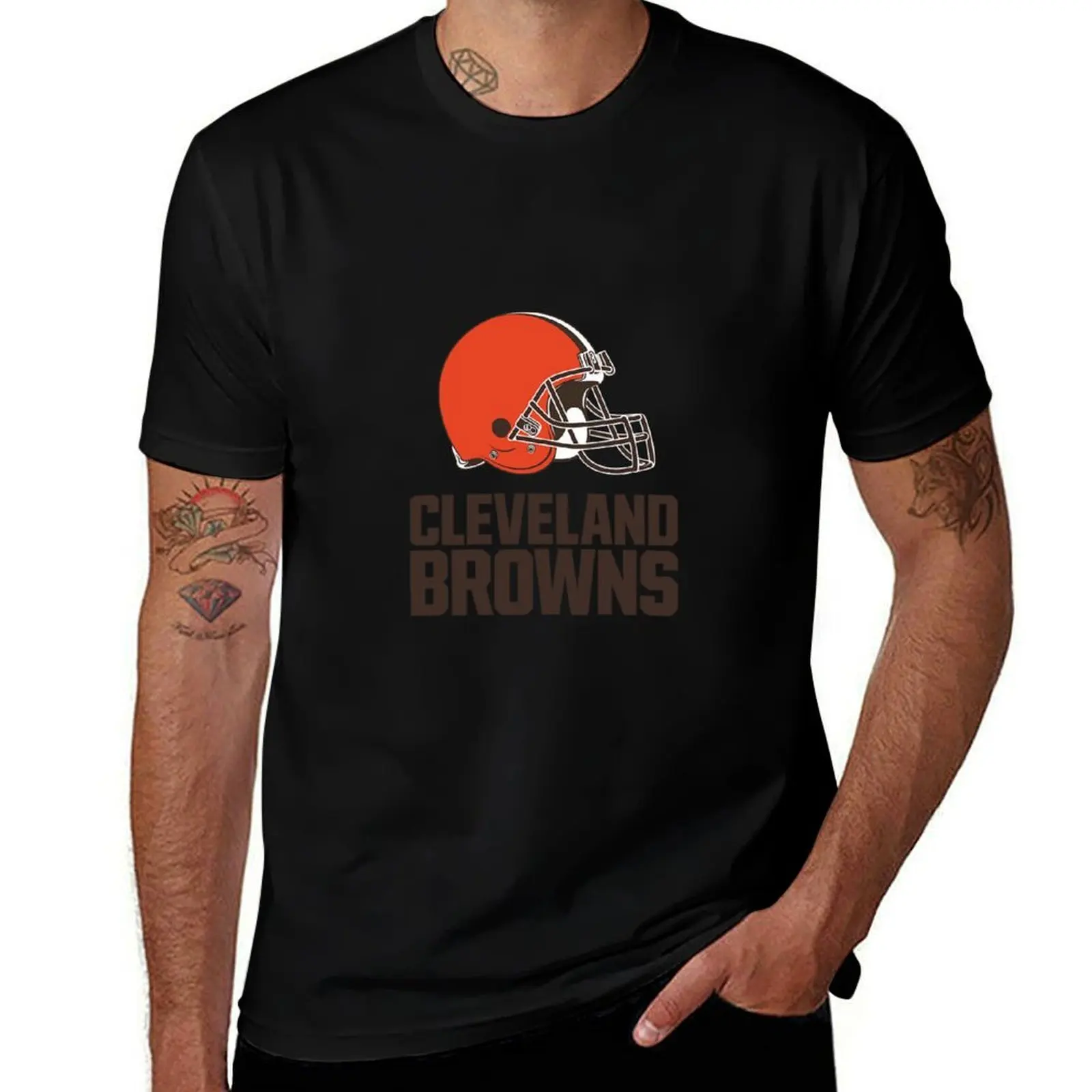 

Cleveland Browns Best Logo T-Shirt summer tops Clothing cotton graphic tees oversized t shirt men