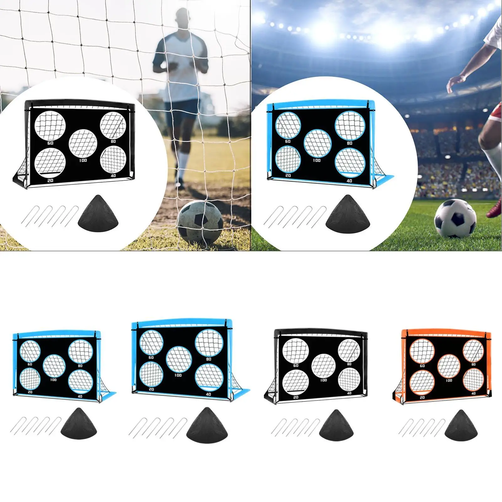 Tujuan Sepak Bola untuk Jaring Sepak Bola Halaman Belakang Sasaran Pertandingan Sepak Bola Latihan Portabel untuk