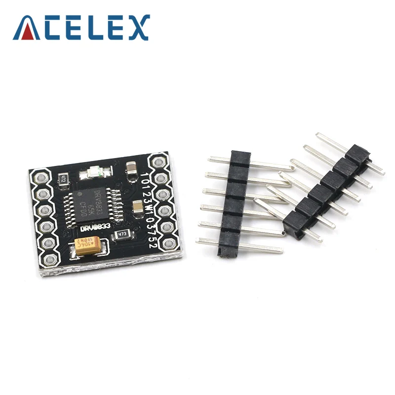 DRV8833 2 Channel DC Motor Driver Module Board 1.5A 3V-10V H-Bridge 4-Wire Step Motor Overcurrent Protection Step Motor Drive