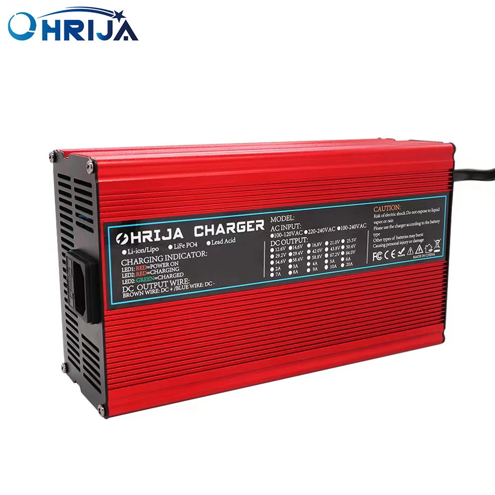 84V 10A Charger Smart Aluminum Case Is Suitable For20S 74V Outdoor Lithium Battery Robot Safe And Stable OHRIJA